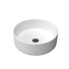 Vasque à poser ronde en céramique - diamètre 36cm - hauteur 11.5cm - pop round Aurlane - VAS049