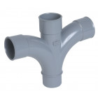Croix pvc vidange 87,30° Pb plan mfff32