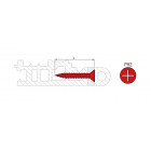 Boîte 1000 vis pvc plast tête fraisée 120° acier zingué scell-it - 4.2x35 mm - ph2 - pvcpb42035