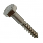 Boite de 50 vis à bois acton tête hexa - inox a2 - din 57 - ø8 x 100 mm - 623048x100