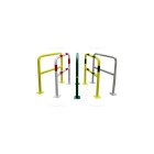 Barrière de sécurité avec platine VISO - Tube Ø40 mm jaune - BAR420J