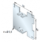 Plaque 100 x 100 imbac support t5
