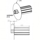 Embout flasque (al 12 diam 180 octo 40)