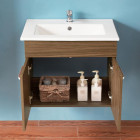 Meuble salle de bain 60x38x50cm meuble suspendu couleur:oskar chêne chataigner