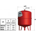 Vase d'expansion à membrane sur pied 50 litres réf mb50