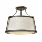 Plafonnier charlotte, nickel antique