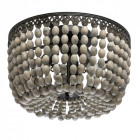 Plafonnier beige loft 3 ampoules 28 cm