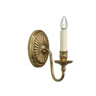 Applique fitzroy, laiton et bougie couleur ivoire