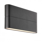 Applique hanford, aluminium noir et plastique