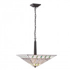 Suspension 50 cm mission, verre et métal