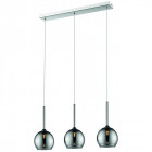Suspension chrome warwick 3 lumières