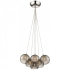 Suspension gris fumé shropshire 6 lumières
