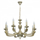 Suspension dorée neoclassic 8 ampoules 95 cm