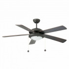 Ventilateur de plafond avec lumière marron manila 1 ampoule