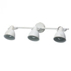 Spot blanc techno 3 ampoules 14 cm