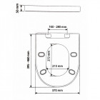 Abattant wc s3 type olfa déclipsable descente assistée thermodur