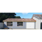 Abri deux pentes adosse, 300cmx1150cm, bois douglas francais, carport, auvent, abri voiture, cpbf-v2pa300x1150