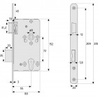 Abus 208119 tkz20 r hg serrure à larder