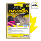 Acto anti-rongeurs : pièges à glu pour rats & souris avec support bois - aromatisé noisette