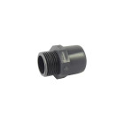 Adaptateur male / femelle ou male / male en pvc mixte à visser et à coller - ø a: 12mm | ø b: 16mm | ø c : 3/8''