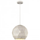 Suspension blanc derby l30 1 lumières