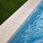 Margelle de piscine 60x30x3cm pierre egypte beige bord 1/2 rond