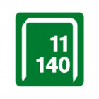 Agrafe n° 11 (140), acier, Long. : 6 mm