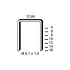 Lot de 10 000 agrafes série A galvanisées D=0.7x1.0mm l=12.84mm L=06mm ALSAFIX 6A-061