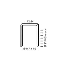Lot de 10 000 agrafes série A inox D=0.7x1.0mm l=12.84mm L= 12mm ALSAFIX 6A-129