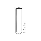 Lot de 11 500 agrafes série GX galvanisées D=1.4x1.6mm l=13.0mm L=35mm ALSAFIX 6GX351