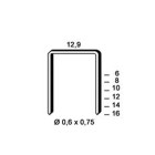 Lot de 20 000 agrafes série PM galvanisées D=0.6x0.75mm l=12.9mm L=06mm ALSAFIX 6PM061