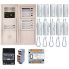 Pack audio gtba10e avec 10 boutons et 10 postes gt1d préprogrammés,platine de rue encastrée - aiphone