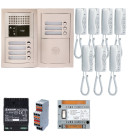 Pack audio gtba7e avec 7 boutons et 7 postes gt1d préprogrammés, platine de rue encastrée – aiphone