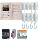 Pack audio gtba8e avec 8 boutons et 8 postes gt1d préprogrammés, platine de rue encastrée – aiphone