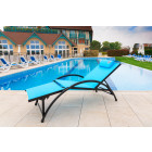 Fauteuil relax bleu - structure pliable et confortable