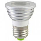 Ampoule led e27 3 watt (eq. 35 watt) rgb - couleur - rgb