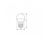 Ampoule led E27 6,5 watt (eq. 48 watt) - Couleur eclairage - Blanc neutre