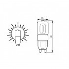 Ampoule led G9 2,5 watt (eq. 20 watt) - Couleur eclairage - Blanc neutre