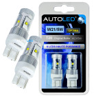 Ampoule led w21/5w / 6 leds haute puissance blanc / led t20 autoled®