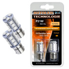 Ampoule led p21w orange / 18 leds / feux de clignotant autoled®