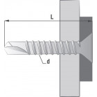 Boîte 500 Vis autoperceuse TFQ acier SCELL-IT - SQ2 - 4.2 x 38 mm - TFQ42038
