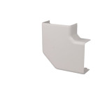 Angle plat pour goulotte pvc blanc 80 x 40 mm kopos