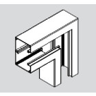 Angle plat pour Plinthe Electrique Appareillable PVC 65 x 100 mm Angle plat pour Plinthe Electrique Appareillable PVC 65 x 100 mm