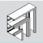 Angle plat pour Plinthe Electrique Appareillable PVC 65 x 130 mm Angle plat pour Plinthe Electrique Appareillable PVC 65 x 130 mm