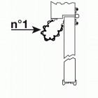 Anti pince-doigts garomin®n°1 pour portes intérieure/extérieure - 170 mm - 1,40 m - noir