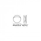 Aplique murale blanc mat ovo 1 ampoule