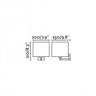 Aplique murale chrome sahara 1 ampoule