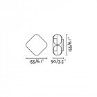 Aplique murale de jardin gris foncé bu-oh