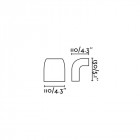 Aplique murale de jardin gris foncé klamp 1 ampoule