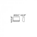 Aplique murale de jardin gris foncé must h6 cm